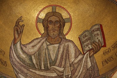 Paris, Frankrike Pantokrator Kristus (i herlighet) i Saint-Pierre-de-Montrouge kirke, Paris, Frankrike av Unbekannt
