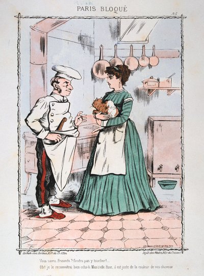 Paris beleiret, 1870-1871. av Unbekannt