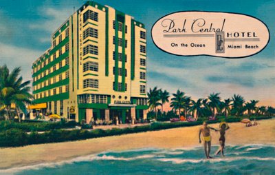 Park Central Hotel - On the Ocean, Miami Beach, ca. 1940-tallet av Unbekannt
