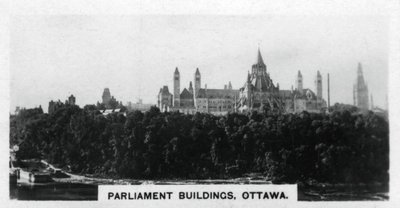 Parlamentsbygninger, Ottawa, Canada, ca 1920-tallet av Unbekannt