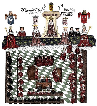 Parlamentet til Edward I, 1200-tallet, c1905 av Unbekannt