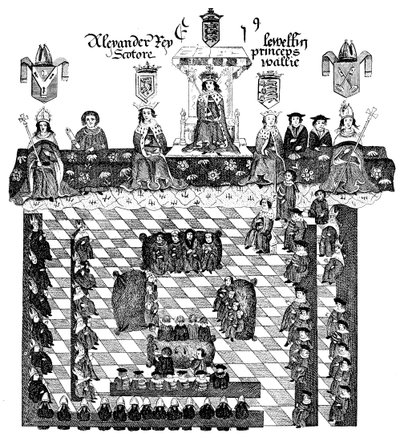 Parlamentet til Edward I, 1200-tallet, c1905 av Unbekannt
