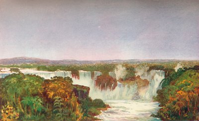 Delvis utsikt over fossen i Iguassu, 1914. av Unbekannt