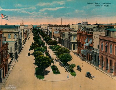 Paseo del Prado, Havana, Cuba, c1920 av Unbekannt