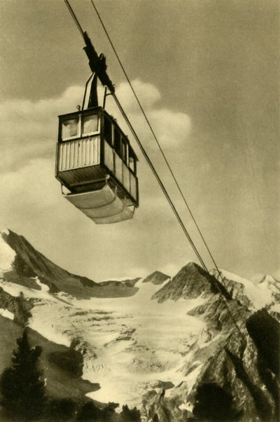 Patscherkofelbahn, Innsbruck, Tyrol, Østerrike, c1935. av Unbekannt
