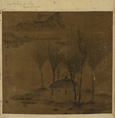 Paviljong i en lund ved vannet, Ming-dynastiet, 1600-tallet. av Unbekannt