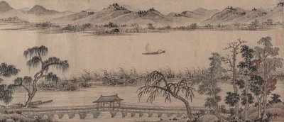 Paviljongen til Hovering Rainbow Bridge, 1500-tallet. av Unbekannt