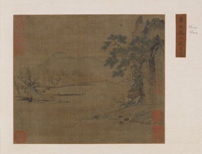 Paviljong ved springelven, Ming- eller Qing-dynastiet, 1500-1800-tallet. av Unbekannt