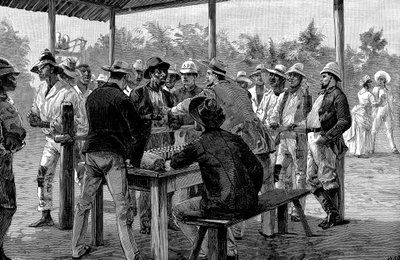 Betalende vestindiske arbeidere, 1888 av Unbekannt