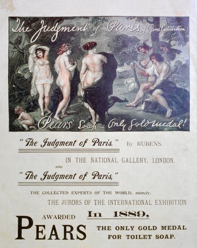 Såpeannonse for pærer, 1897 av Unbekannt
