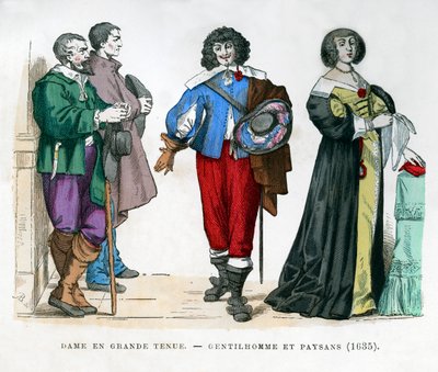 Bønder, en gentleman og en dame, 1635 1882-1884 av Unbekannt