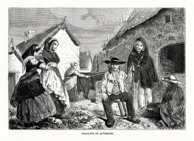 Bønder i Auvergne, Frankrike, 1800-tallet av Unbekannt