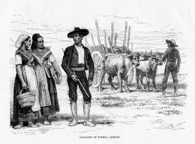 Bønder i Toledo, Castilla-La Mancha, Spania, 1879 av Unbekannt