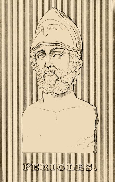 Perikles, ca 495-429 f.Kr., 1830. av Unbekannt