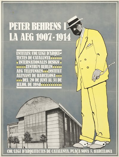 Peter Behrens og AEG 1907-1914 plakat av Unbekannt