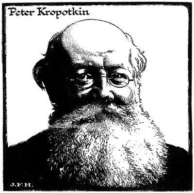 Peter Kropotkin, russisk anarkist, ca 1920 av Unbekannt