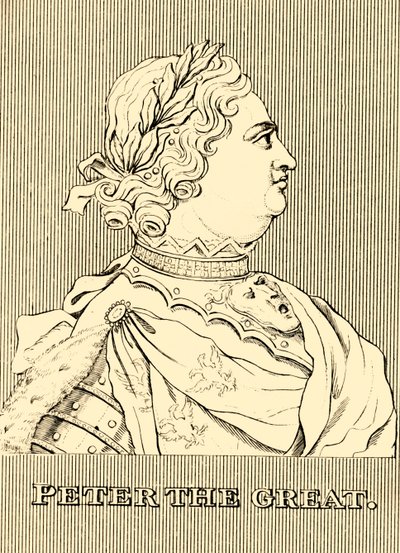 Peter den store, 1672-1725, 1830. av Unbekannt