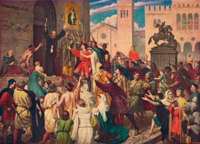 Eremitten Peter som forkynte det første korstoget, c1095 1905 av Unbekannt