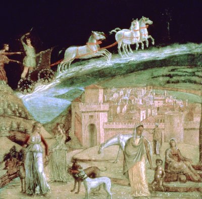 Phaeton i sin vogn, c1470-1536 av Unbekannt