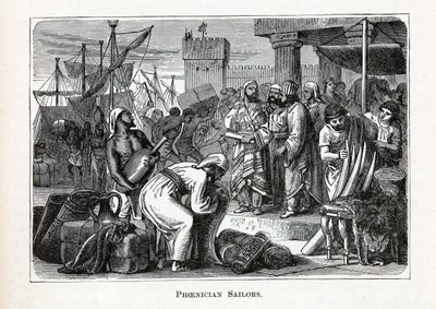 Fønikiske sjømenn, 1882 av Unbekannt