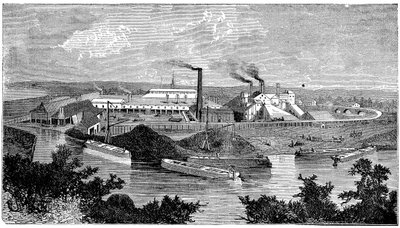 Phoenix Iron and Bridge Works, Phoenixville, Pennsylvania, USA, 1873 av Unbekannt