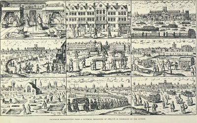 Bildeskildring av den store pesten, 1665 av Unbekannt