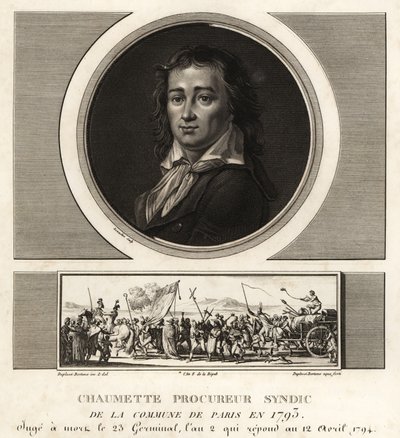 Pierre Gaspard Chaumette, syndisk aktor i kommunen, ateist av Unbekannt