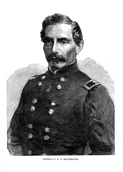 Pierre Gustave Toutant de Beauregard , amerikansk soldat, ca 1860-tallet av Unbekannt