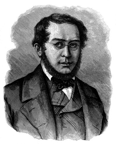 Pierre Joseph Proudhon , fransk sosialist-anarkist og journalist fra 1800-tallet av Unbekannt