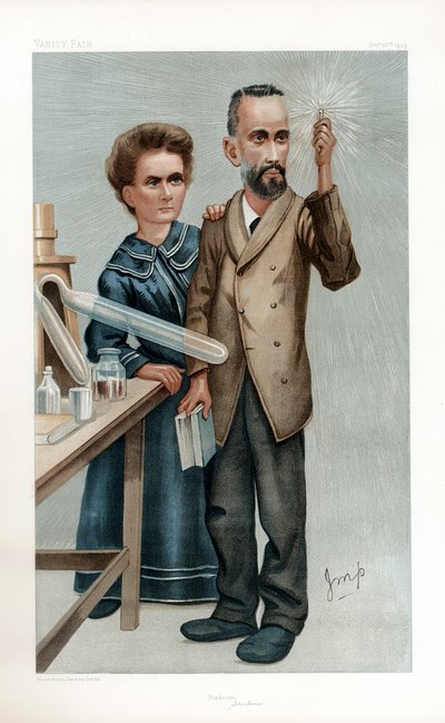 Pierre og Marie Curie, franske fysikere, 1904 av Unbekannt