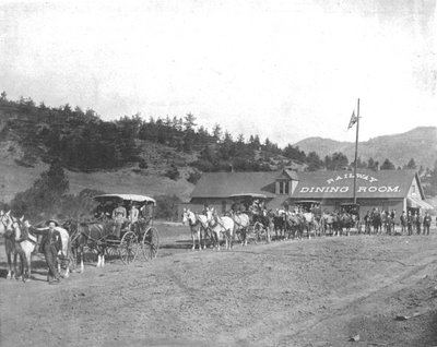 Pikes Peak Toll Road, Colorado, USA, c1900. av Unbekannt