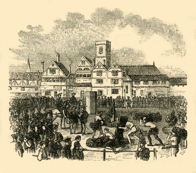 Henrettelsessted i Old Smithfield, c1872. av Unbekannt