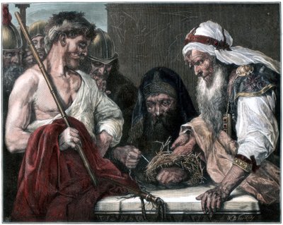 Fletting av tornekronen, 1875 av Unbekannt
