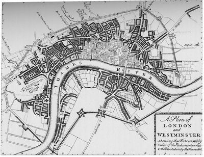 Plan over London og Westminster, 1749 1903 av Unbekannt