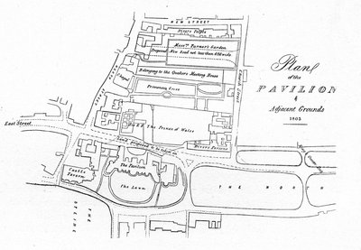 Plan over Pavilion & Adjacent Grounds - 1803, 1939 av Unbekannt