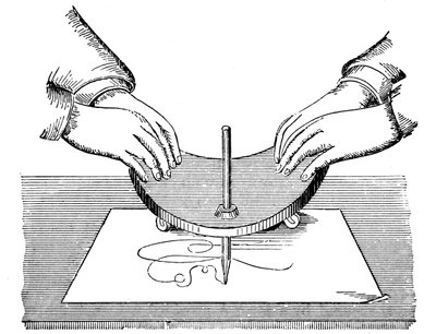 Planchette eller Ouija-brett, 1885 av Unbekannt