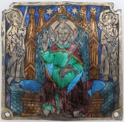 Plakett med Kristus i Majestet, katalansk, 1300-tallet. av Unbekannt