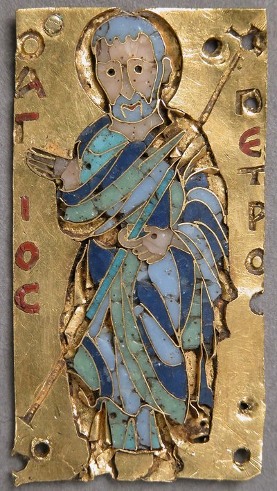 Plakett med Saint Peter, bysantinsk, 1000-tallet. av Unbekannt
