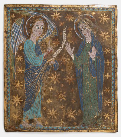 Plakett med kunngjøringen, katalansk eller sentralitaliensk, ca. 1200-1225. av Unbekannt