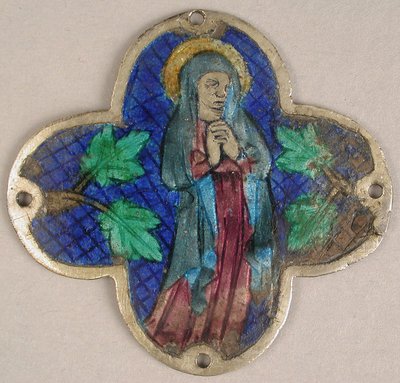 Plakett med jomfruen i sorg, katalansk, 1300-tallet. av Unbekannt