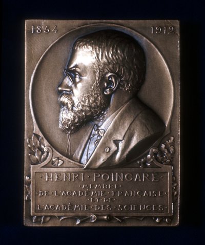Plakett til minne om Henri Poincares død, fransk matematiker, 1912 av Unbekannt