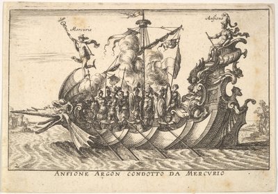 Plate 2: Argonaut Amphion ledet av Mercury Amphion Argon. condotto av Mercury, med en..., av Unbekannt
