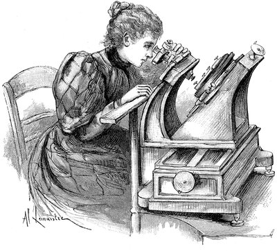 Platemålemikroskop, 1895 av Unbekannt