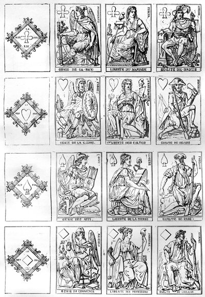 Spillekort fra den franske republikk, 1790 1882-1884 av Unbekannt