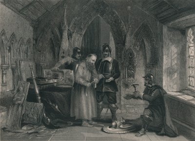 Plyndring av klostre, 1800-tallet. av Unbekannt