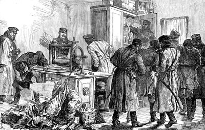 Politiet oppdager en nihilisttrykkpresse, St Petersburg, Russland, 1887 av Unbekannt