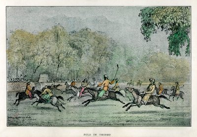 Polo i Thibet, 1800-tallet av Unbekannt