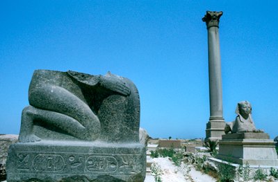 Pompeys-søylen, Alexandria, Egypt av Unbekannt
