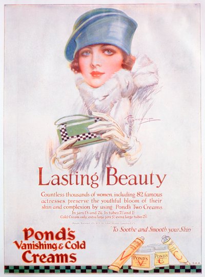 Ponds Cream-annonse, 1927 av Unbekannt
