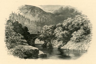 Aberglaslyn Bridge, Nord-Wales, c1890. av Unbekannt